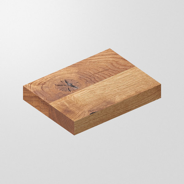 Massivholz Muster Zubehör MUSTER cam1 Maßgefertigt aus 無垢節ありオーク材、オイル仕上げ von vitamin design