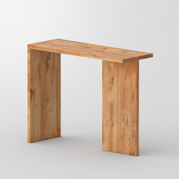 Massivholz Konsole Tisch MENA CONSOLE T 0 Maßgefertigt aus 無垢節ありオーク材、オイル仕上げ von vitamin design