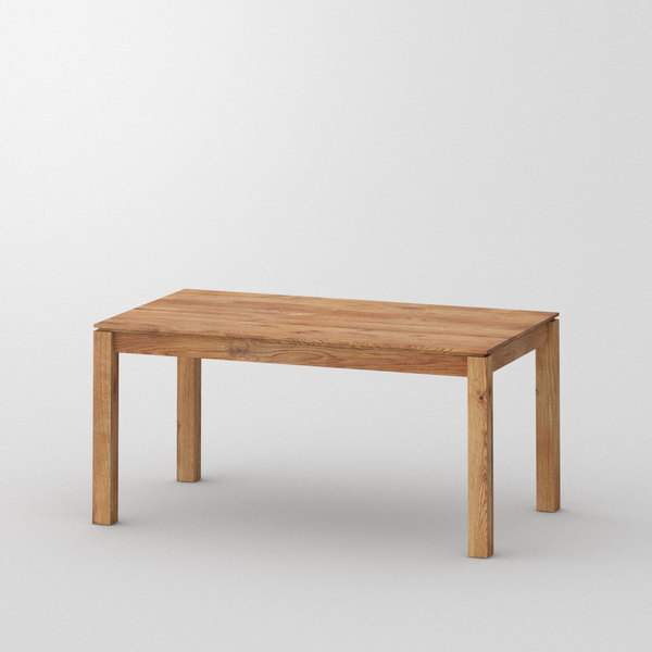 Massivholz Tisch CONVERTO cam1 Maßgefertigt aus 無垢節ありオーク材、オイル仕上げ von vitamin design